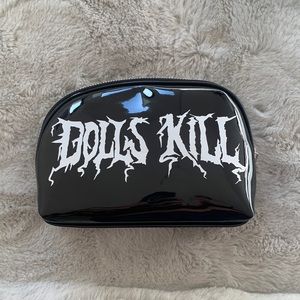 🕷 Patent Leather Makeup Bag